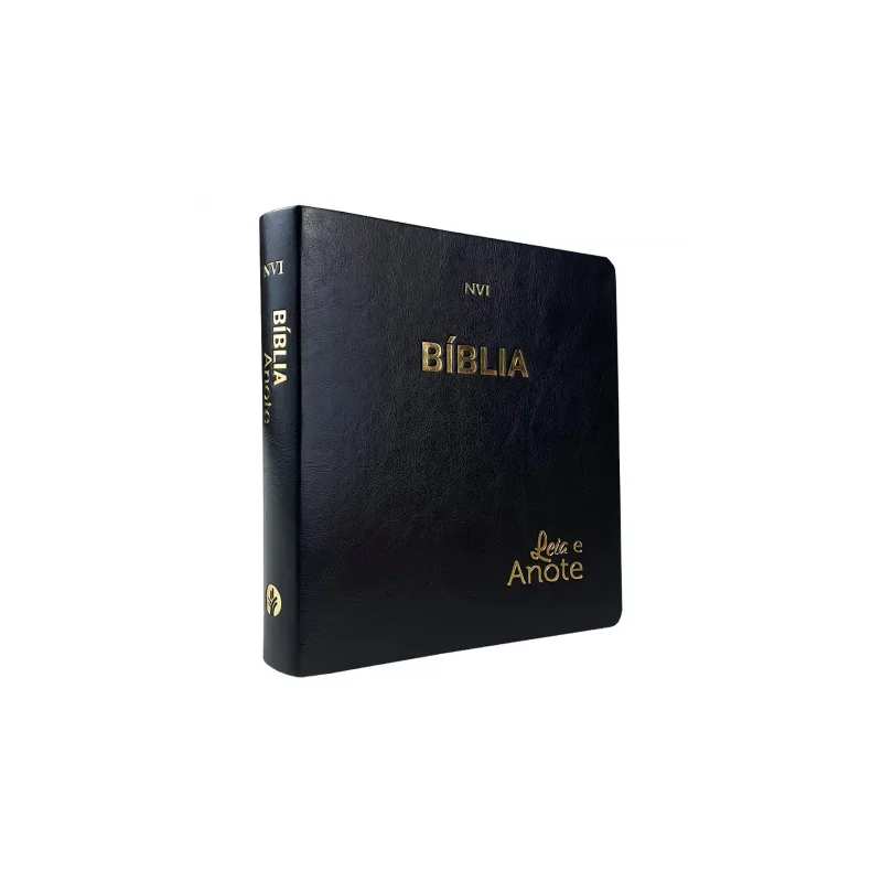 Bíblia Sagrada Leia e Anote | NVI | Capa Luxo Preta